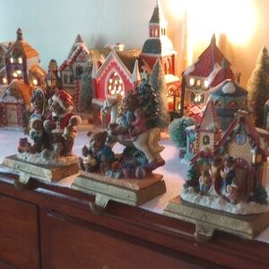 3 Vintage Christmas Stocking Hangers